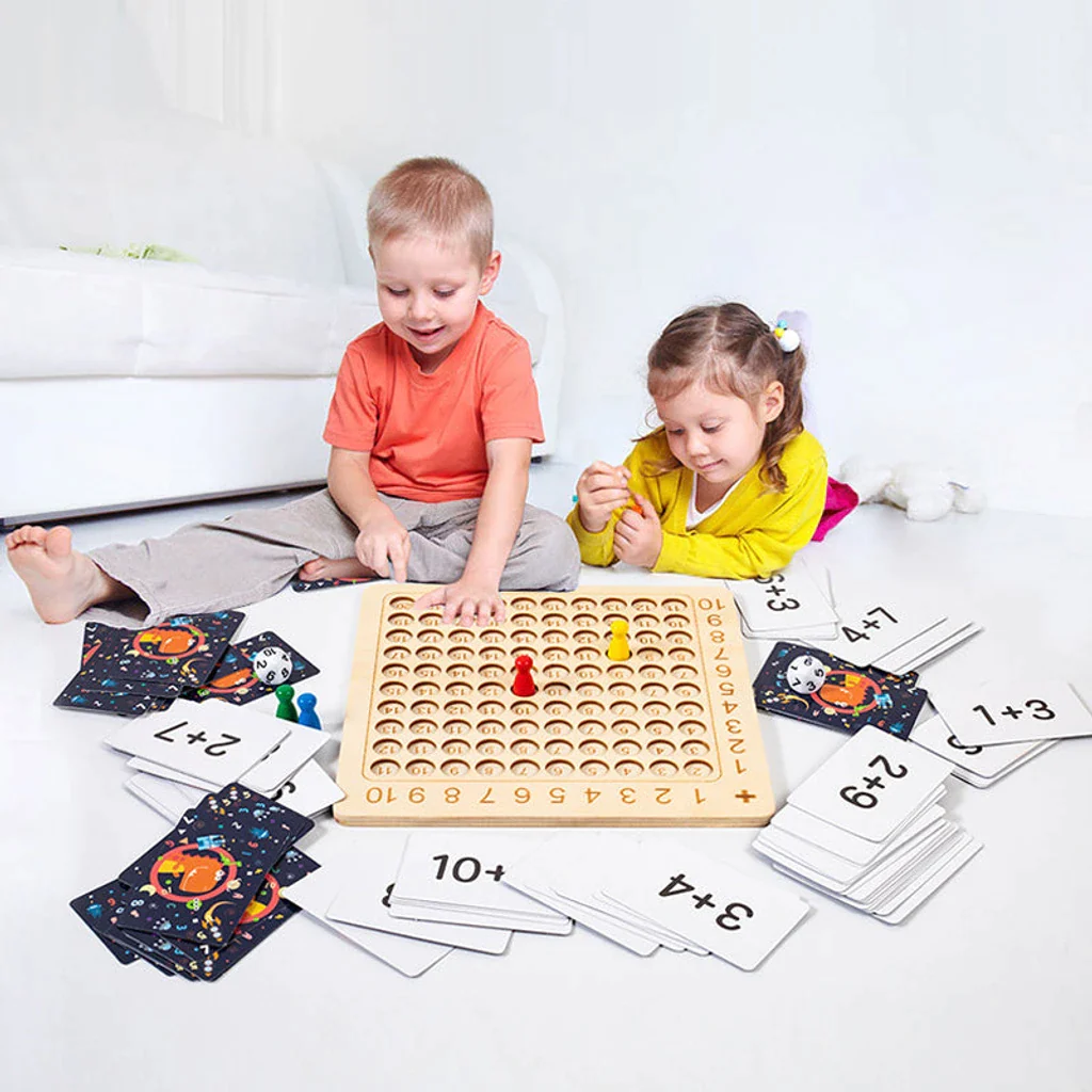 WOODEN MONTESSORI MULTIPLICATION BOARD GAME